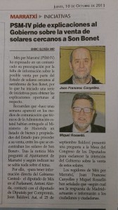 noticia UH Son Bonet